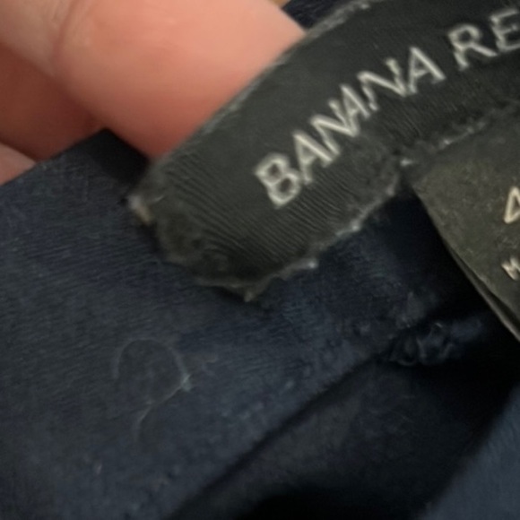 Banana Republic Navy cropped pants size zipper size 4 - Picture 10 of 10